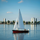 Empty sailboat